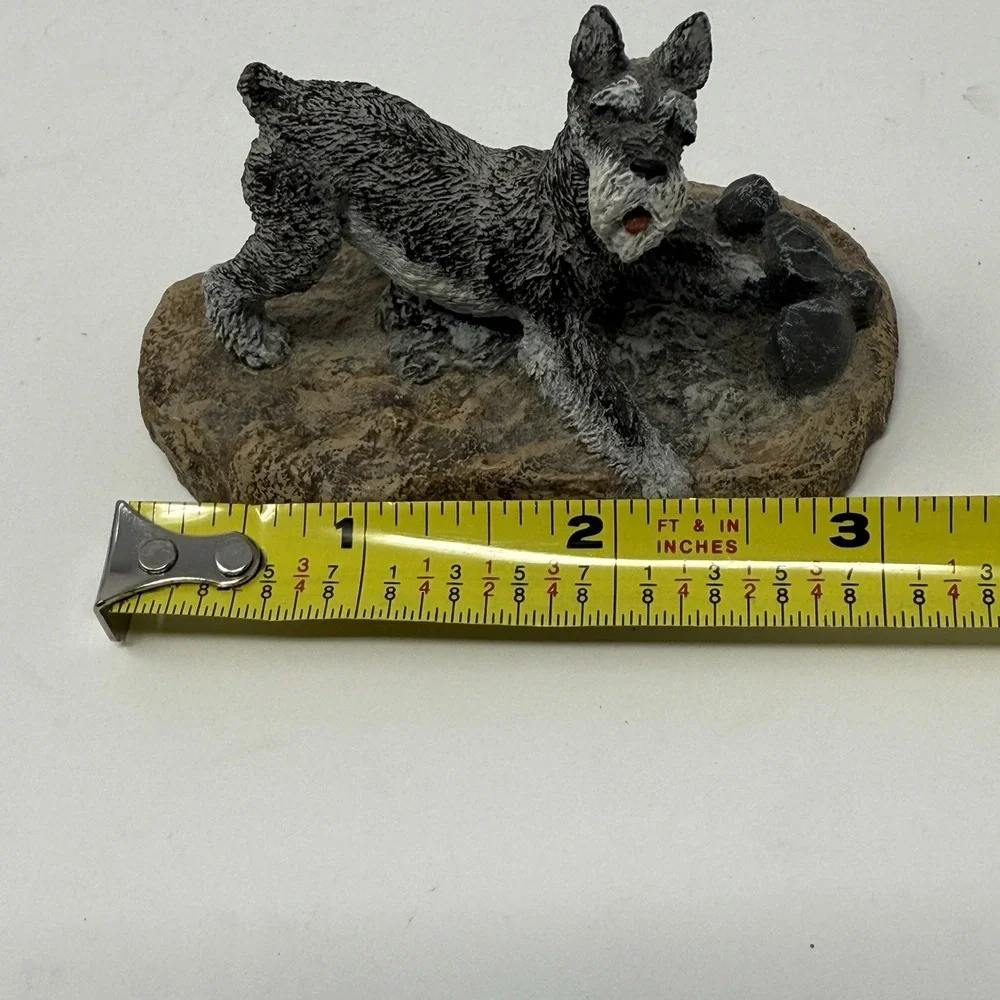 Schnauzer Figurine by Marsha A. Richardson Hand Painted USA Kennel Collection